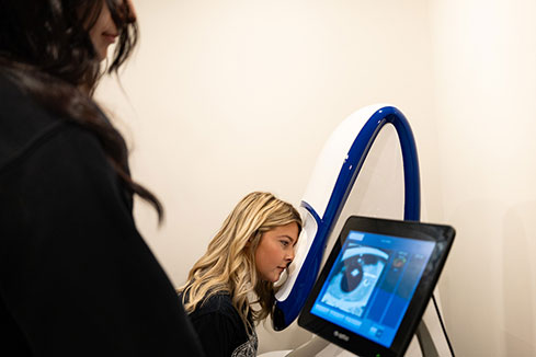 Diabetic eye care exam equipment